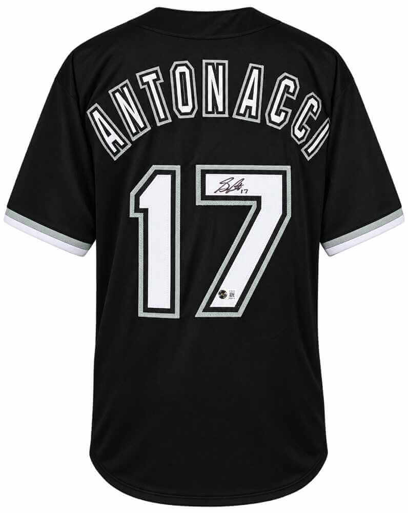 Sam Antonacci Signed Black Custom Baseball Jersey - (Beckett)