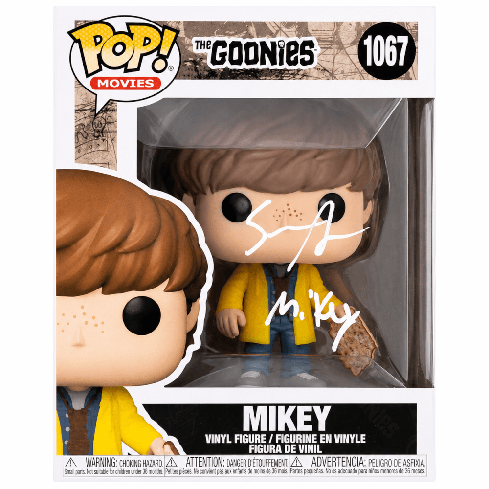 Sean Astin Signed The Goonies Mikey Funko Pop Doll #1067 w/Mikey - (JSA)