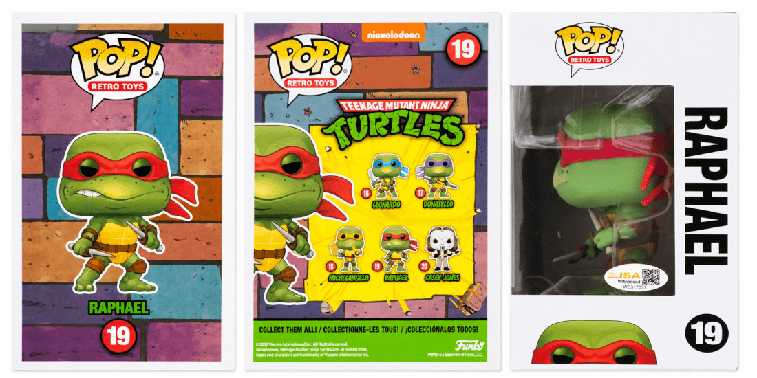 Sean Astin Signed Teenage Mutant Ninja Turtles Raphael Funko Pop Doll #19 w/Raph - (JSA)