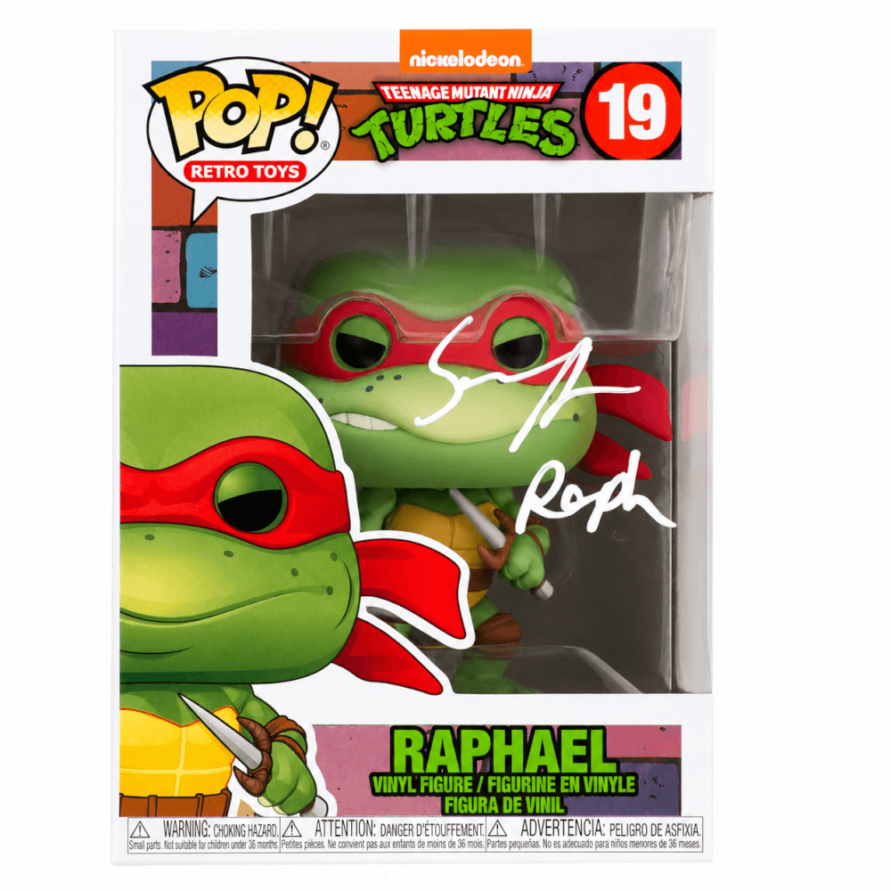 Sean Astin Signed Teenage Mutant Ninja Turtles Raphael Funko Pop Doll #19 w/Raph - (JSA)