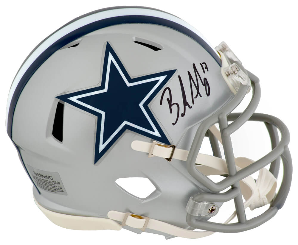 Brandon Aubrey Signed Dallas Cowboys Riddell Speed Mini Helmet