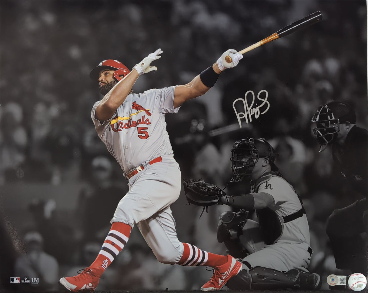 Albert Pujols Signed Authentic 16x20 Poster MLB