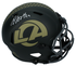 Davante Adams Autographed 2025 Salute to Service Speed Full Size Helmet Beckett Witnessed