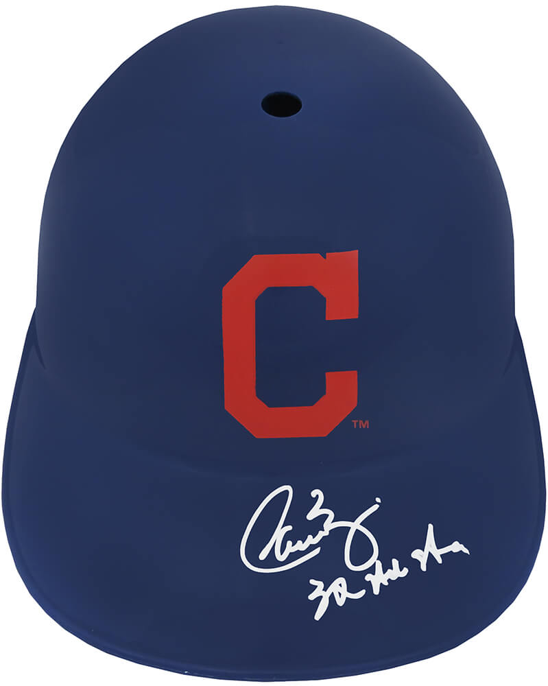 Carlos Baerga Signed Cleveland Indians Souvenir Replica Batting Helmet w/3x All Star