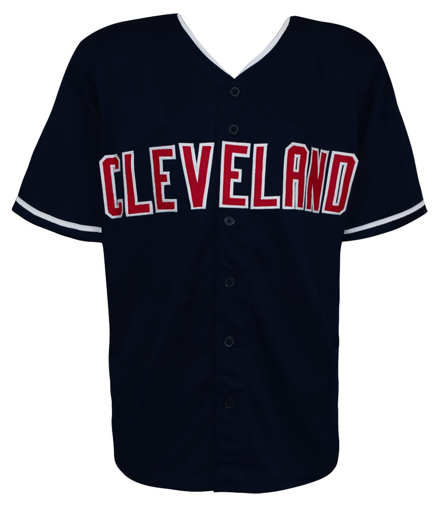 Carlos Baerga Signed Navy Custom Baseball Jersey w/3x All Star