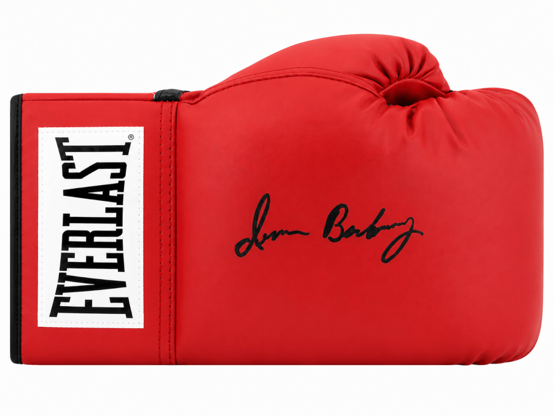 Iran Barkley Signed Everlast Red Boxing Glove