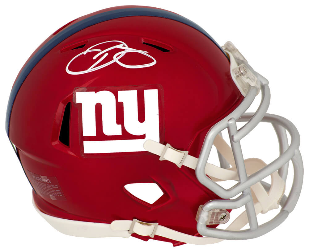 Odell Beckham Jr Signed New York Giants FLASH Riddell Mini Speed Helmet