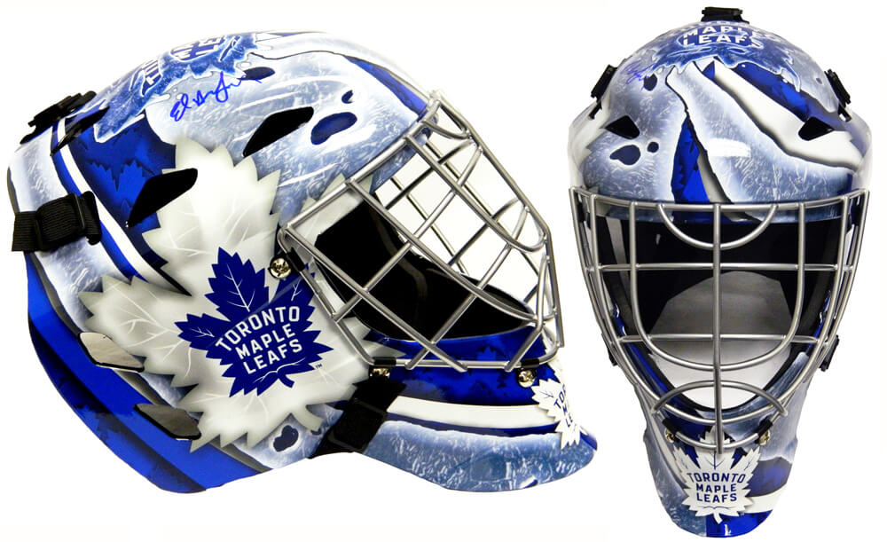 Ed Belfour Signed Toronto Maple Leafs Franklin Replica Hockey Goalie Mask