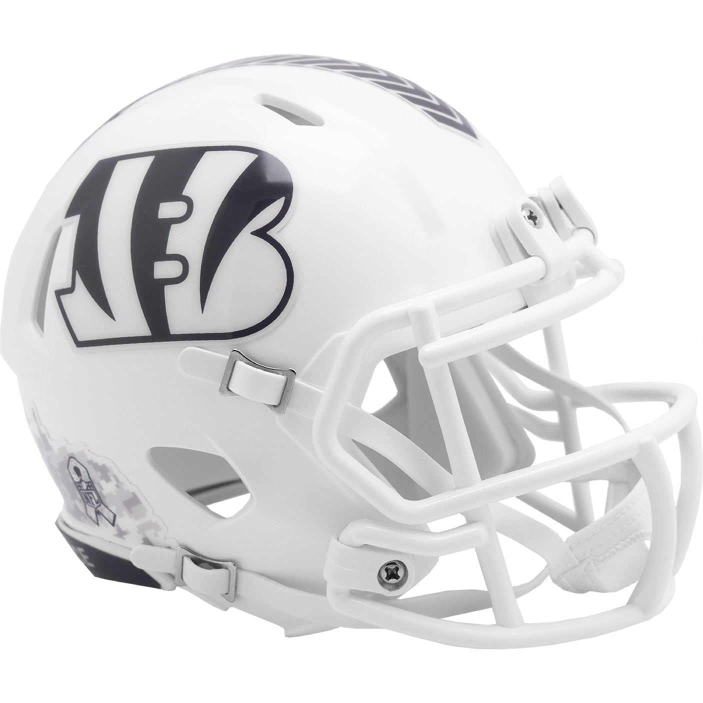 Cincinnati Bengals 2024 Salute to Service Riddell Speed Mini Football Helmet NFL