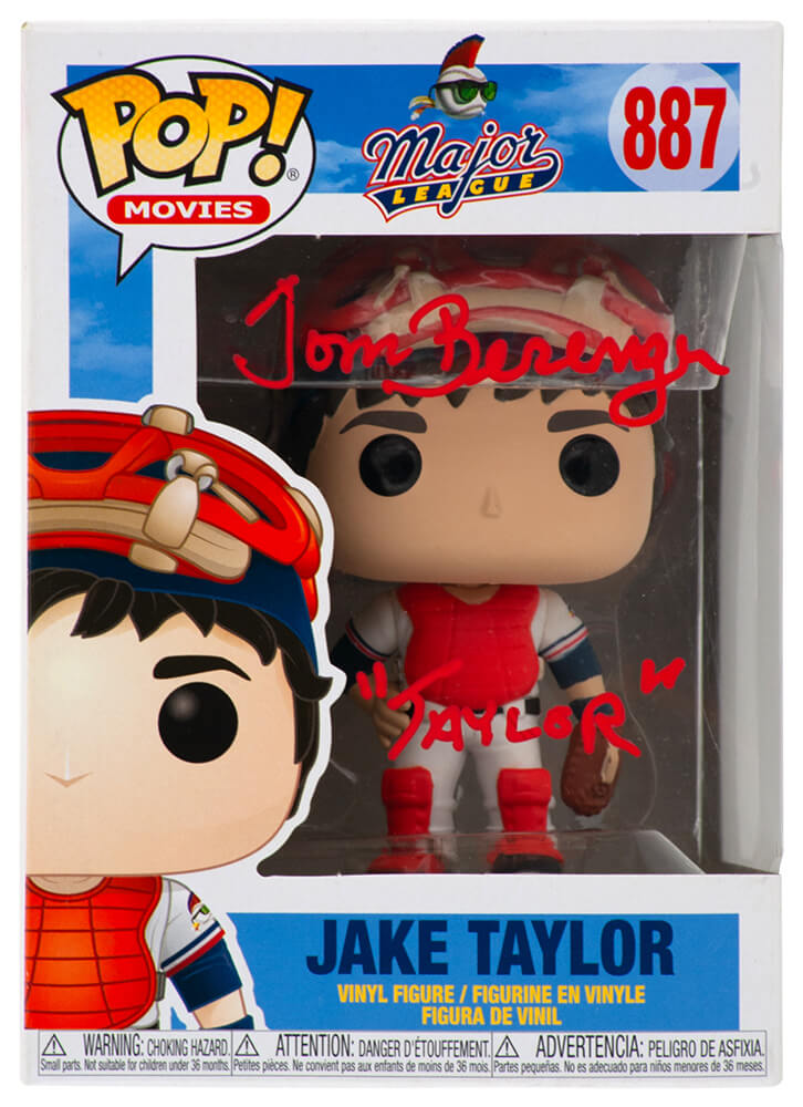 Tom Berenger Signed Major League Jake Taylor Funko Pop Doll #887 w/Taylor