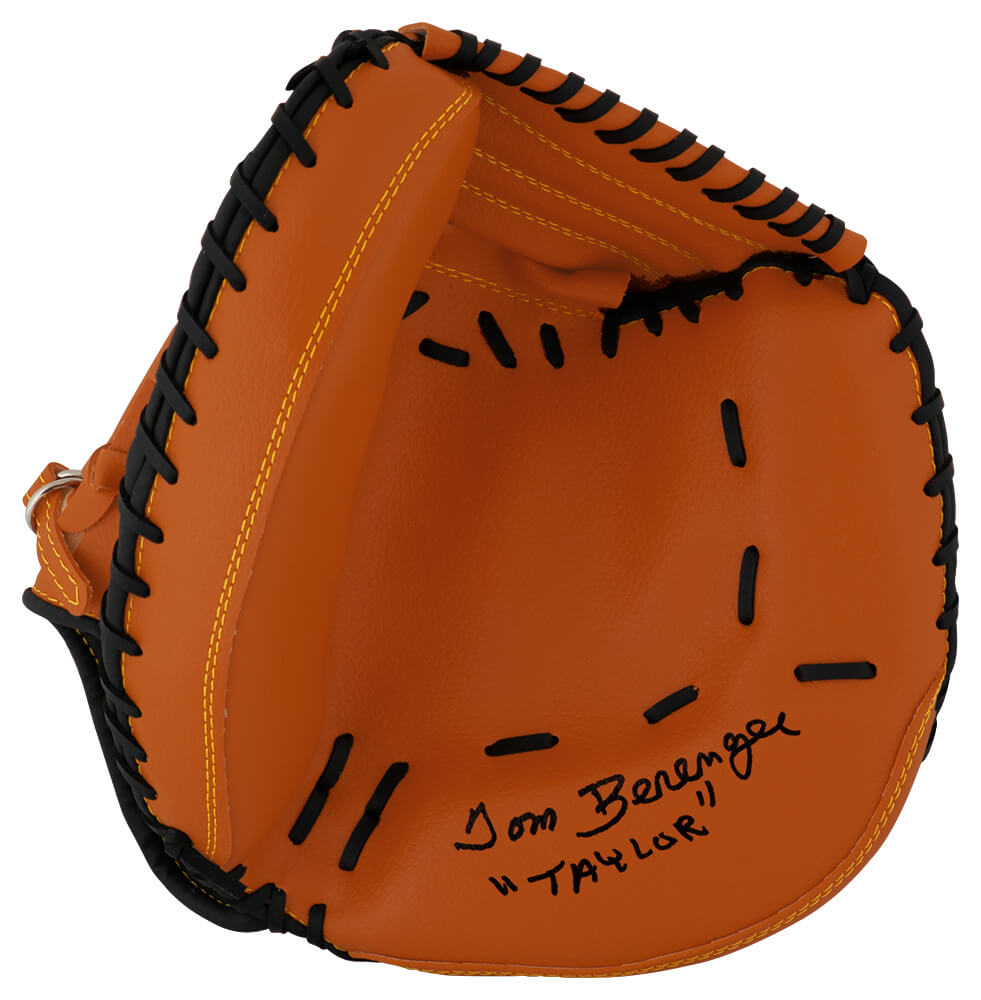 Tom Berenger Signed Brown Baseball Catchers Glove w/Taylor