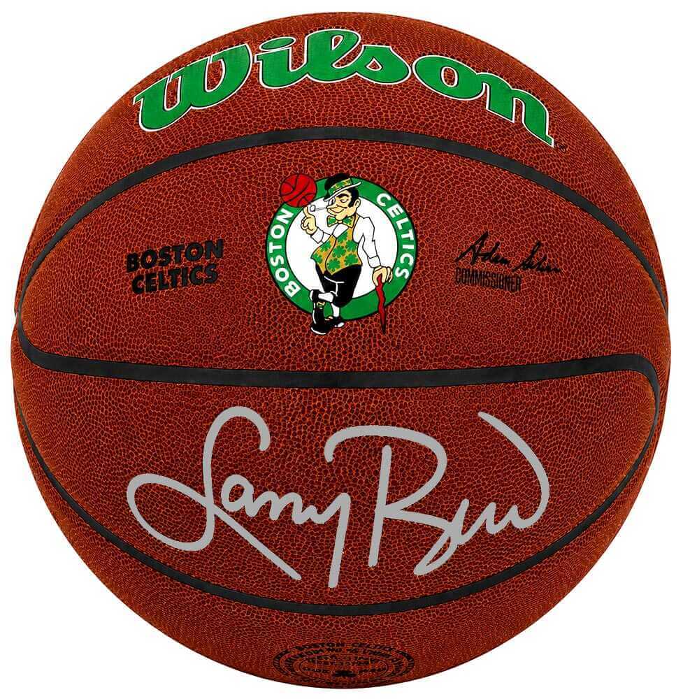 Larry Bird Signed Boston Celtics Logo Wilson Alliance NBA Basketball