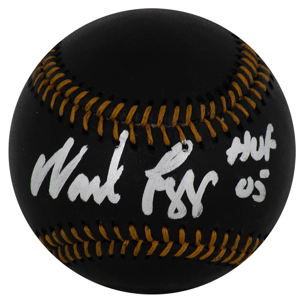 Wade Boggs Signed Rawlings Black MLB Baseball w/HOF'05