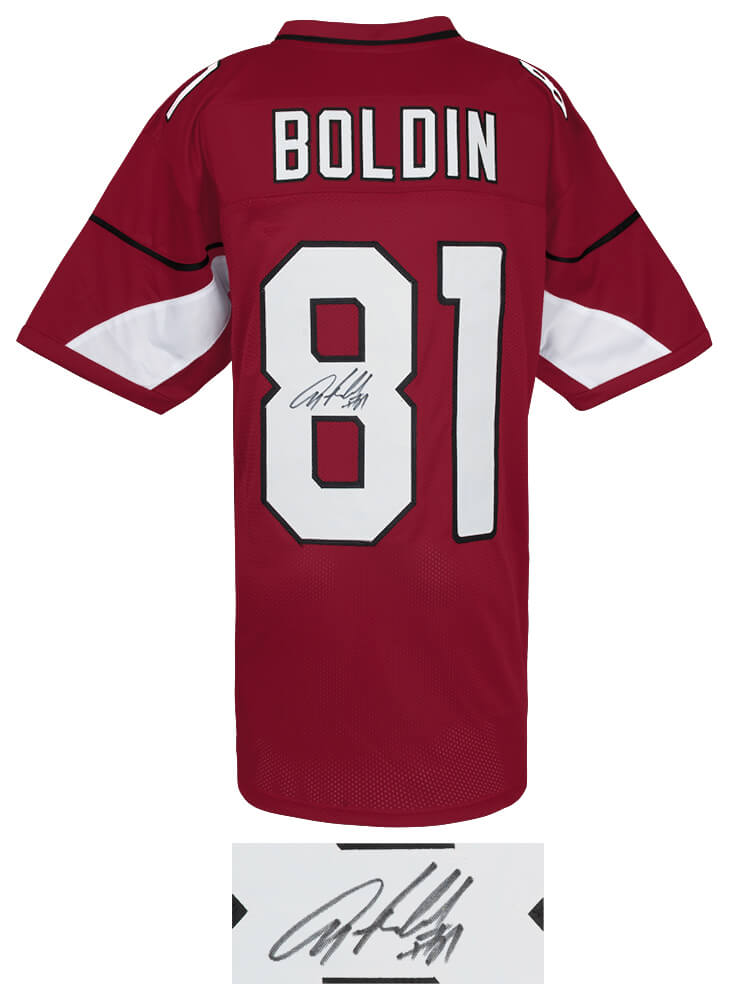 Anquan Boldin Signed Red Custom Football Jersey