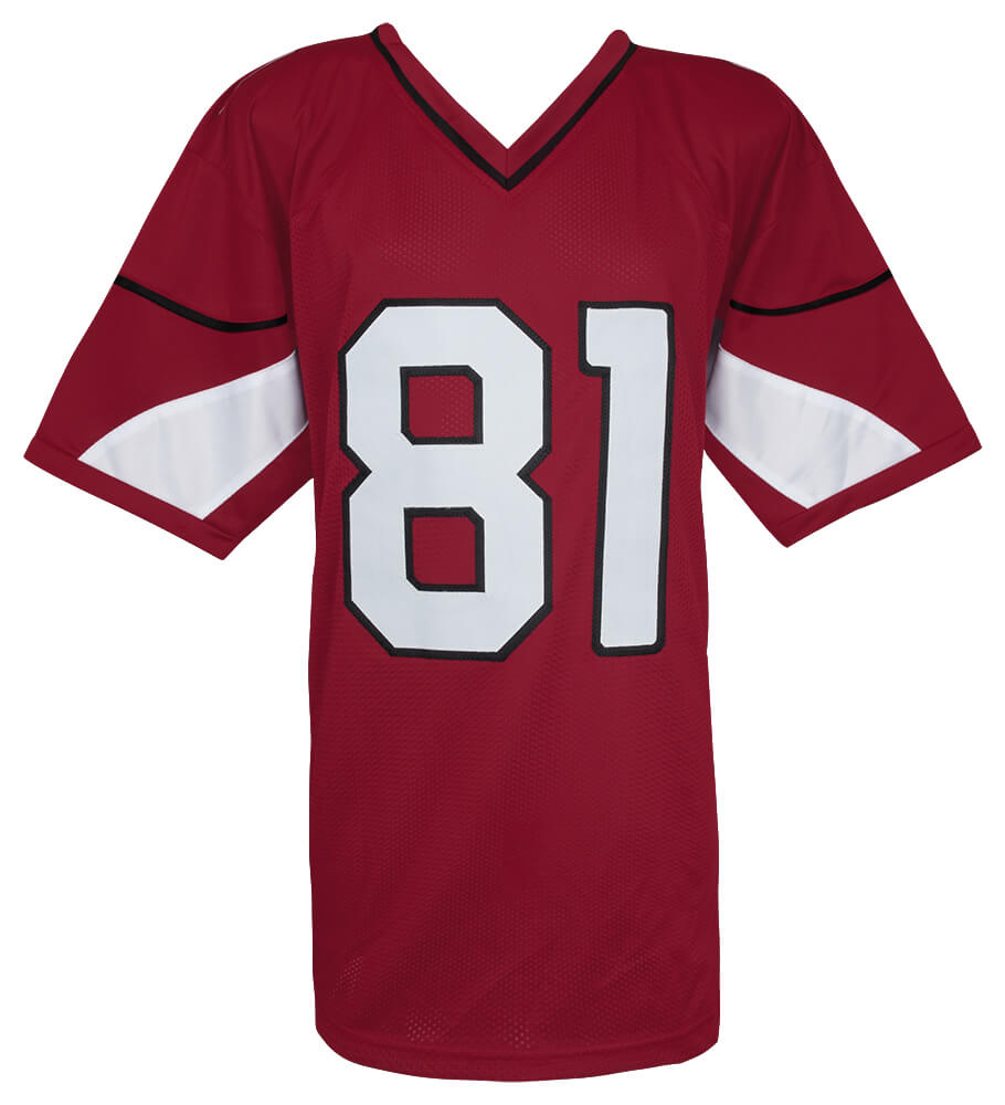 Anquan Boldin Signed Red Custom Football Jersey