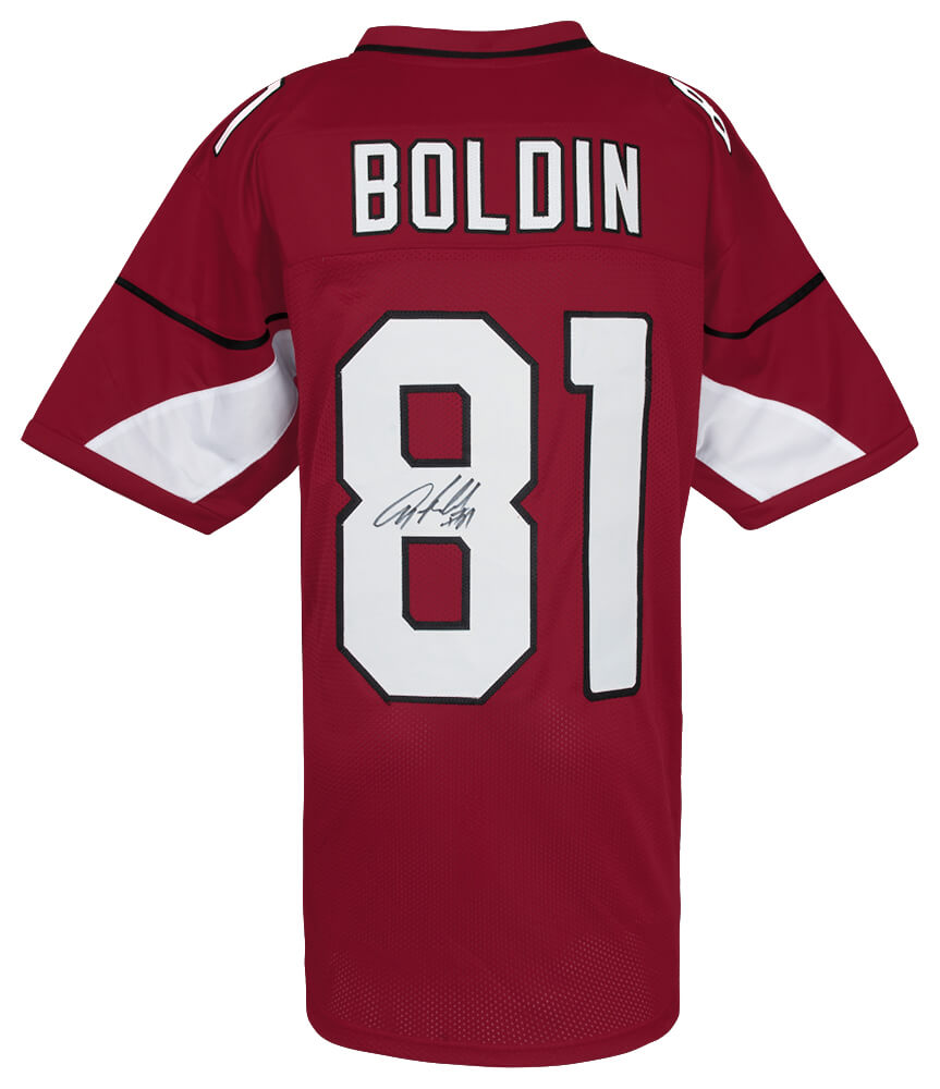Anquan Boldin Signed Red Custom Football Jersey