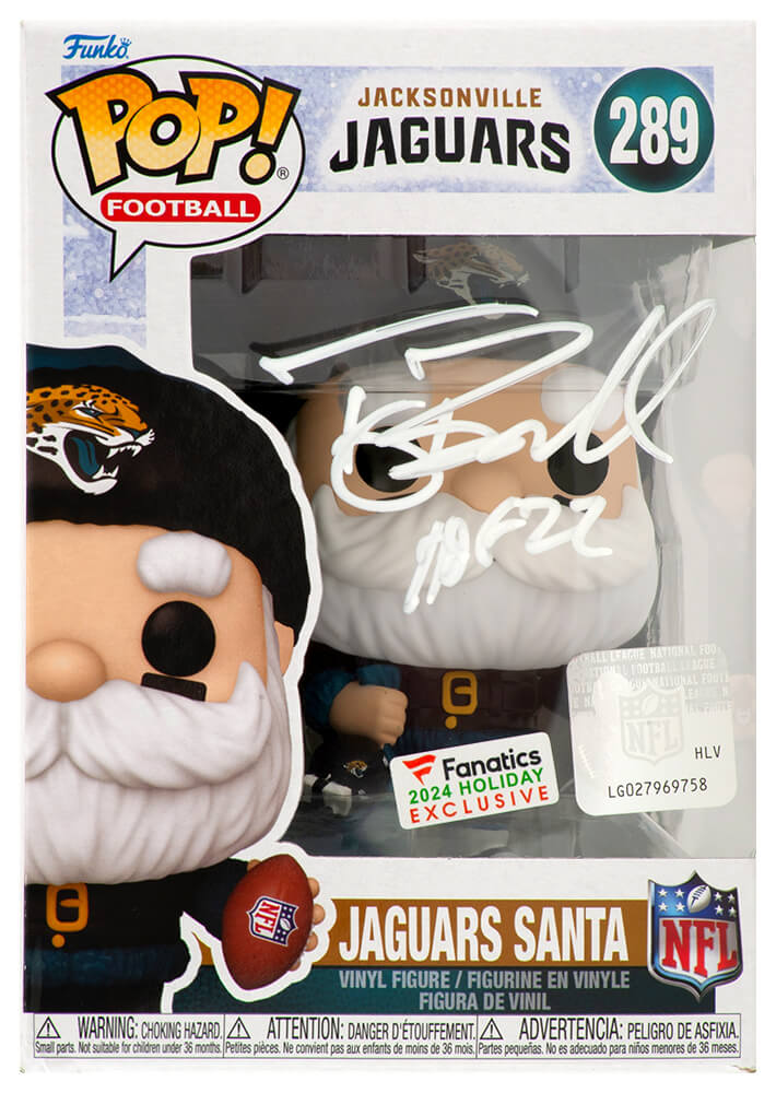 Tony Boselli Signed Jacksonville Jaguars SANTA NFL Funko Pop #289 w/HOF'22
