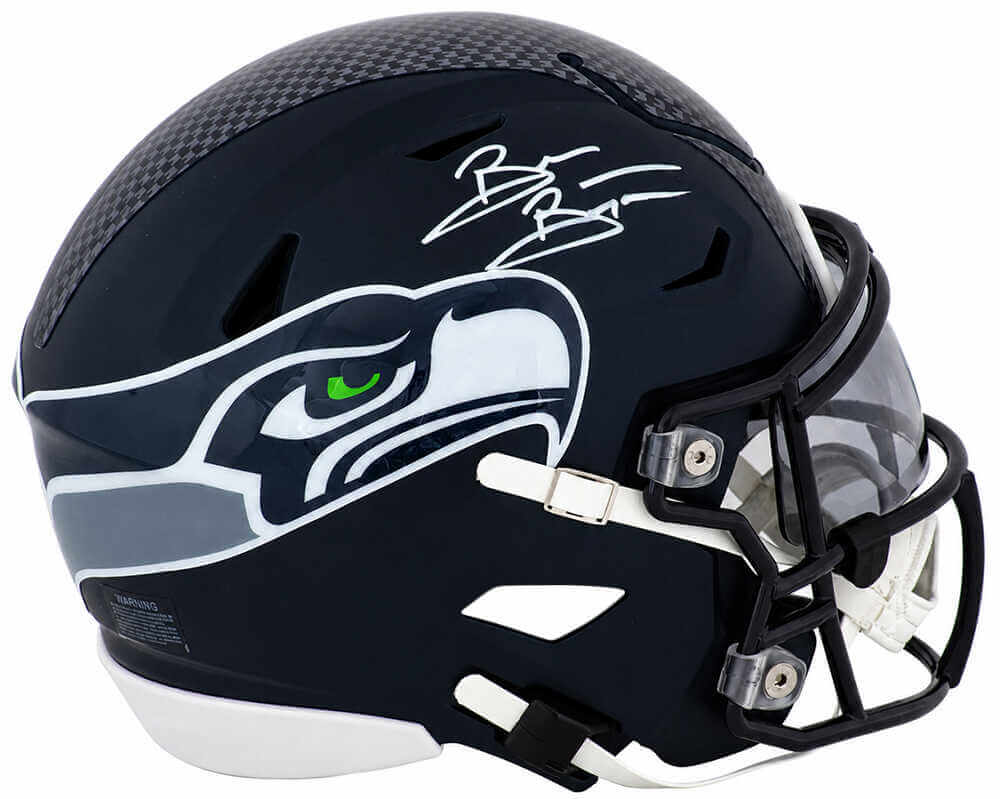 Brian Bosworth Signed Seattle Seahawks Riddell Mid-Size (MIDI) SpeedFlex Helmet