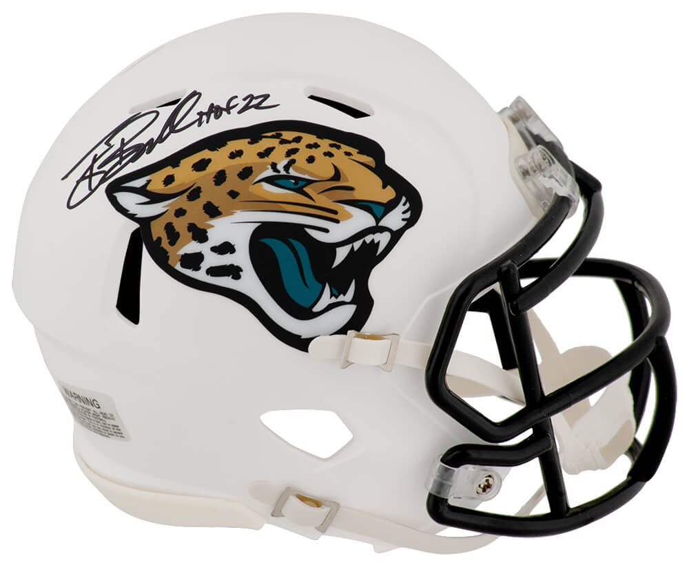 Tony Boselli Signed Jacksonville Jaguars 2024 Alternate White Riddell Speed Mini Helmet w/HOF'22