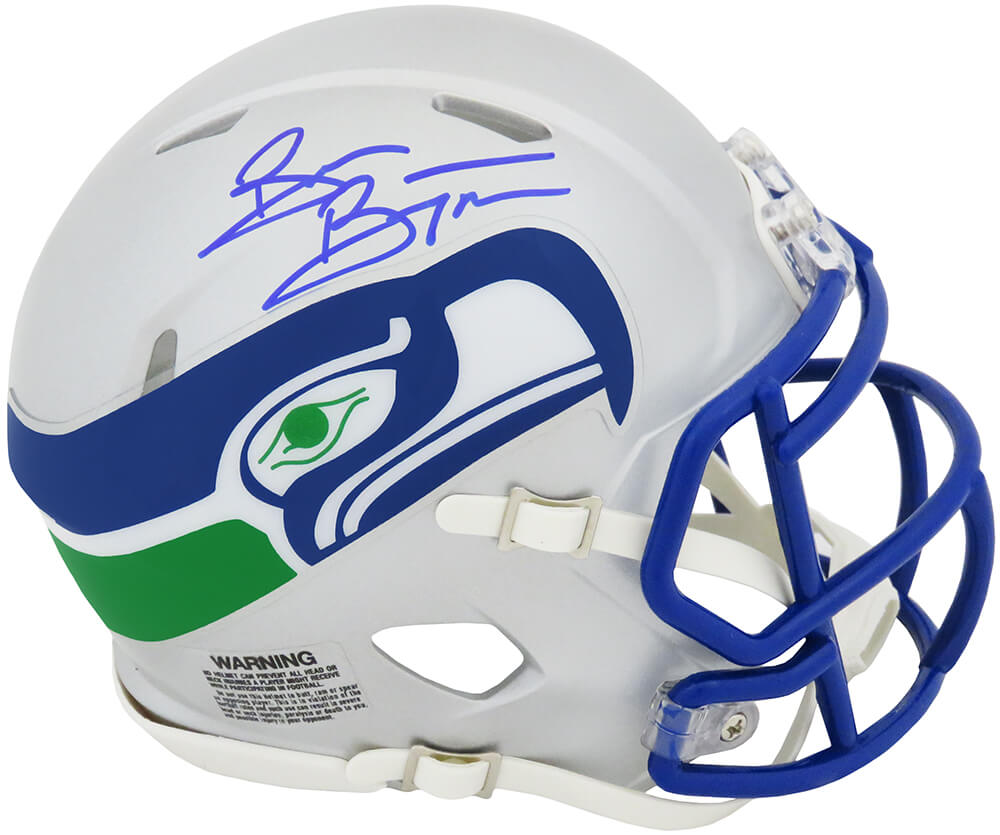 Brian Bosworth Signed Seattle Seahawks T/B Riddell Speed Mini Helmet