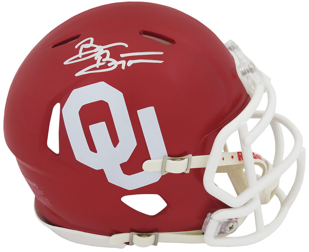 Brian Bosworth Signed Oklahoma Sooners Riddell Speed Mini Helmet