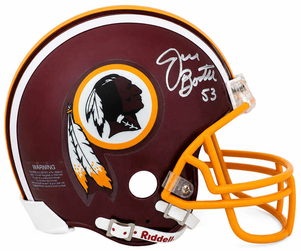 Jeff Bostic Signed Washington Throwback Riddell (VSR4) Mini Helmet