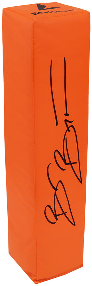 Brian Bosworth Signed BSN Orange Endzone Football Pylon