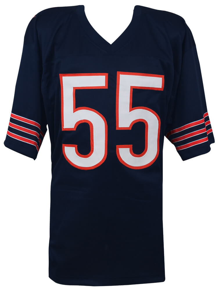 Lance Briggs Signed Navy Custom Jersey