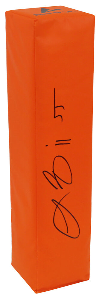 Lance Briggs Signed BSN Orange Football Endzone Pylon