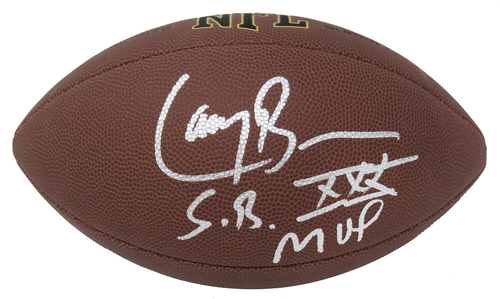 Larry Brown Signed Wilson Super Grip Full Size NFL Football w/SB XXX MVP