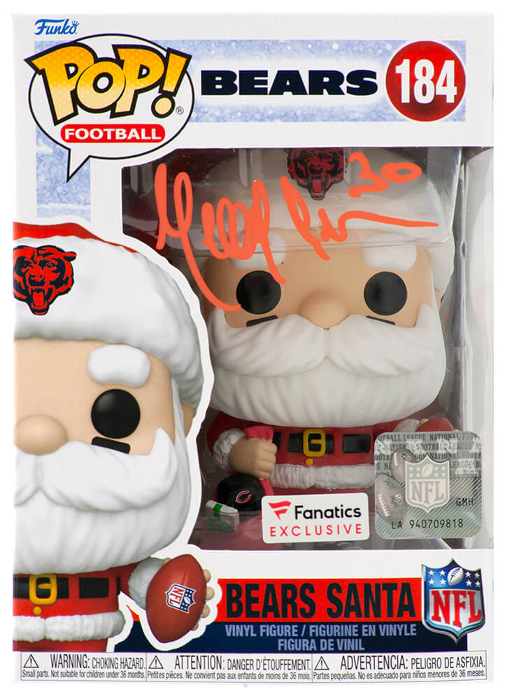 Mike Brown Signed Chicago Bears SANTA Funko Pop Doll #184