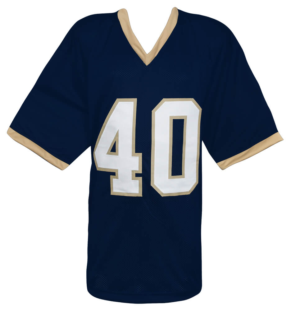 Reggie Brooks Signed Navy Custom College Football Jersey w/1992 All American
