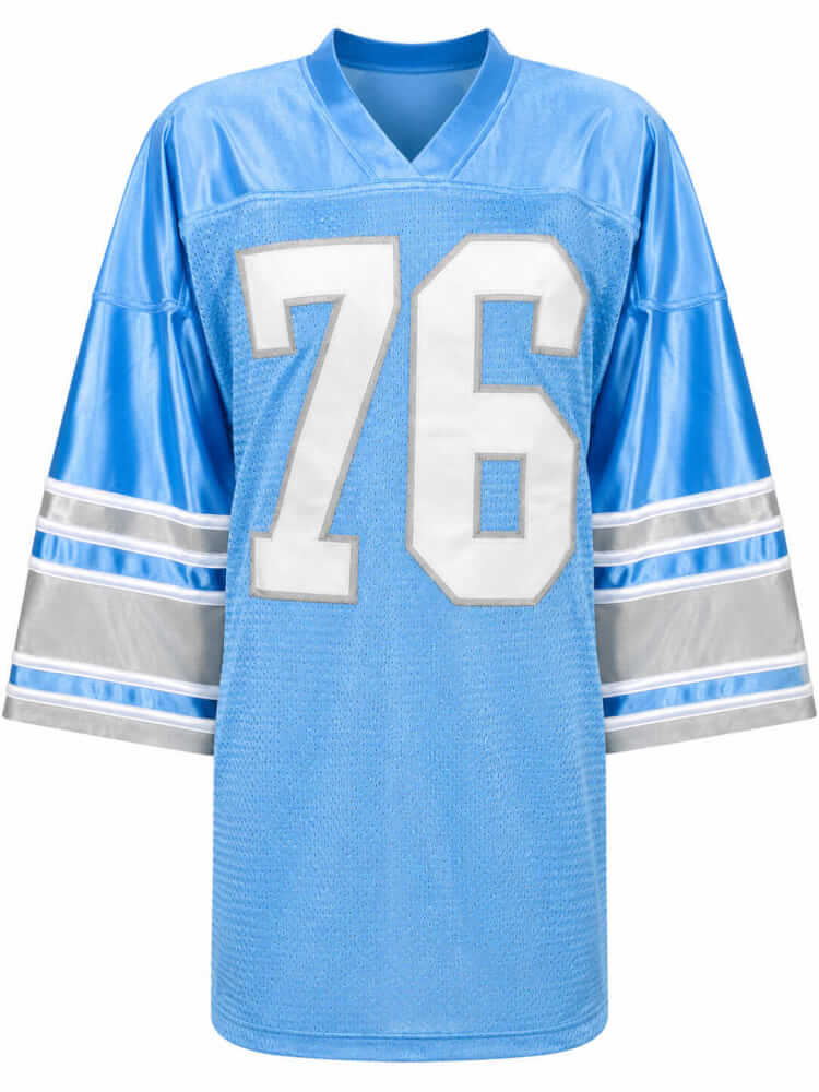 Roger Brown Signed Blue Custom Football Jersey w/8 Yrs All Pro