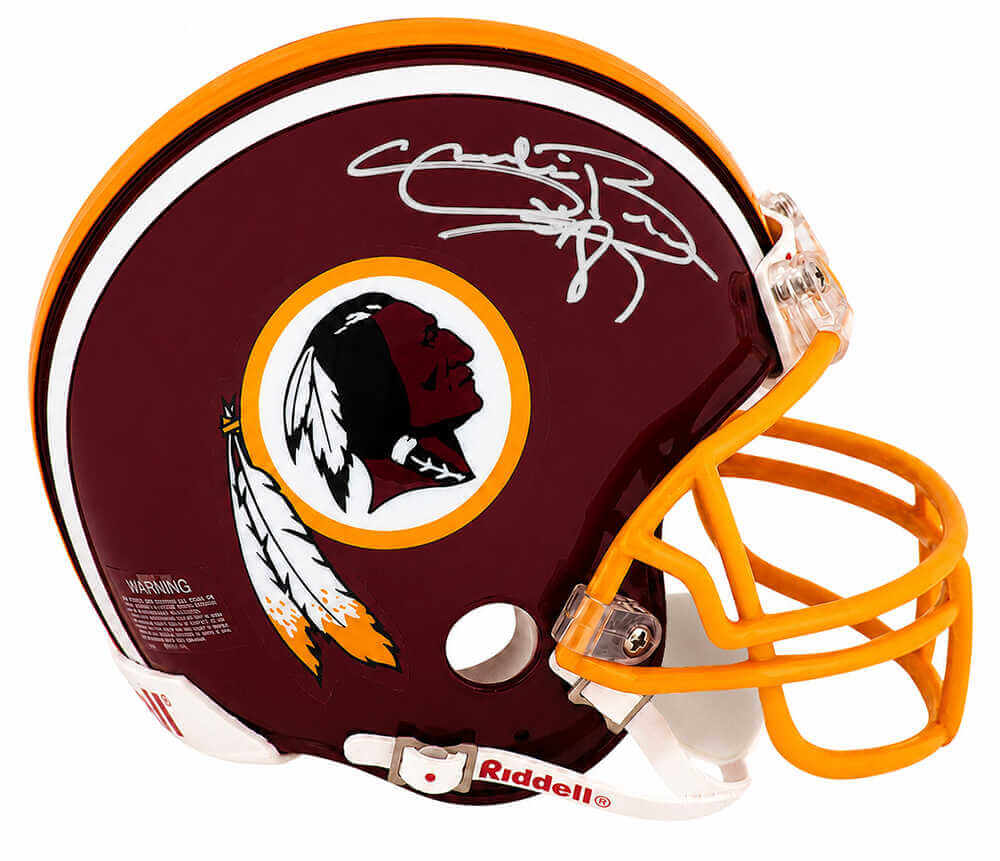 Charlie Brown Signed Washington Throwback Riddell (VSR4) Mini Helmet