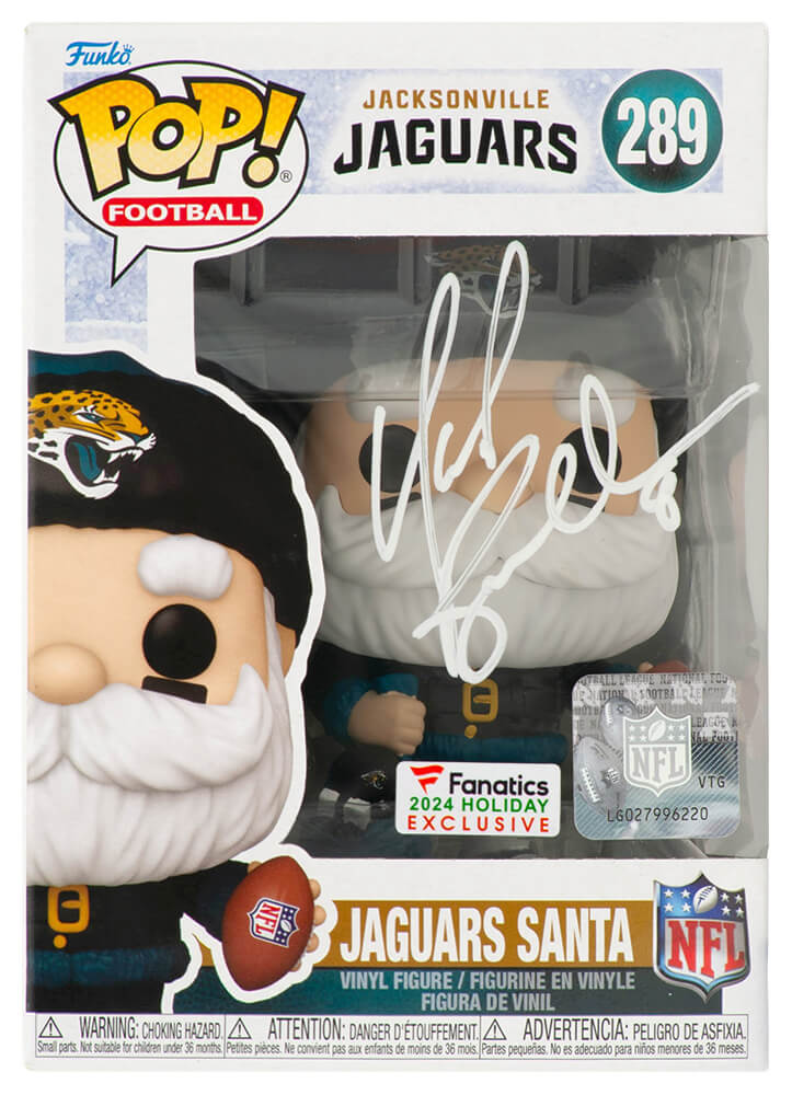 Mark Brunell Signed Jacksonville Jaguars SANTA Funko Pop Doll #289