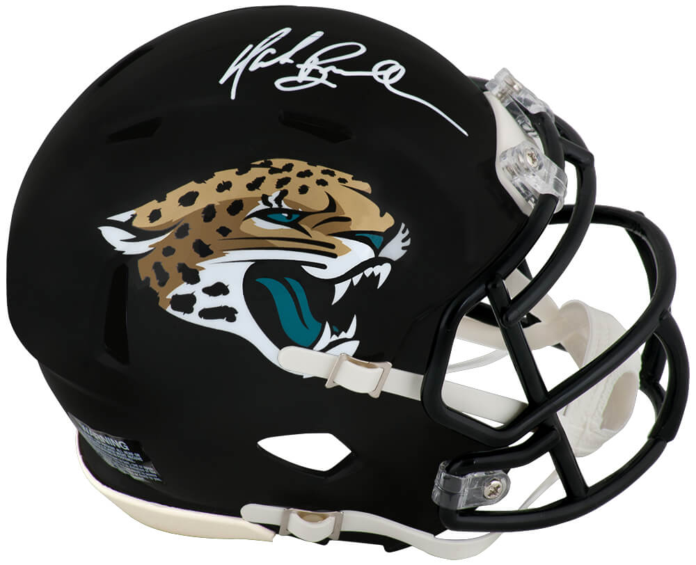 Mark Brunell Signed Jacksonville Jaguars T/B Riddell Speed Mini Helmet (White Ink)