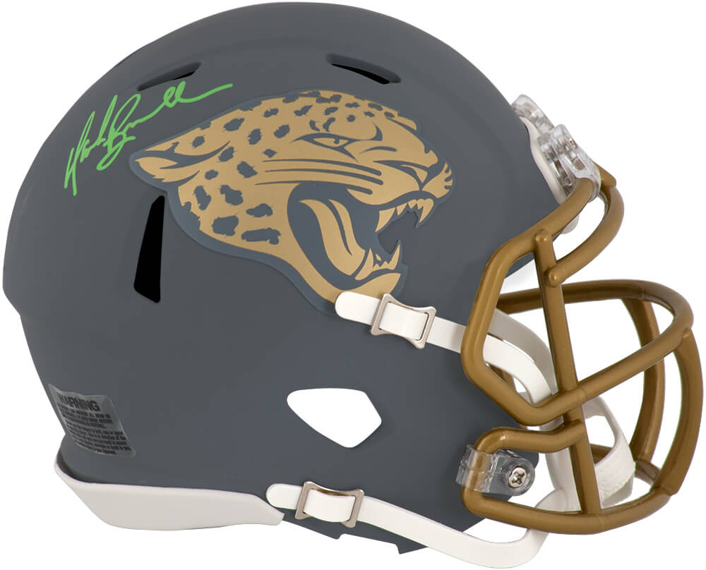 Mark Brunell Signed Jacksonville Jaguars SLATE Riddell Speed Mini Helmet