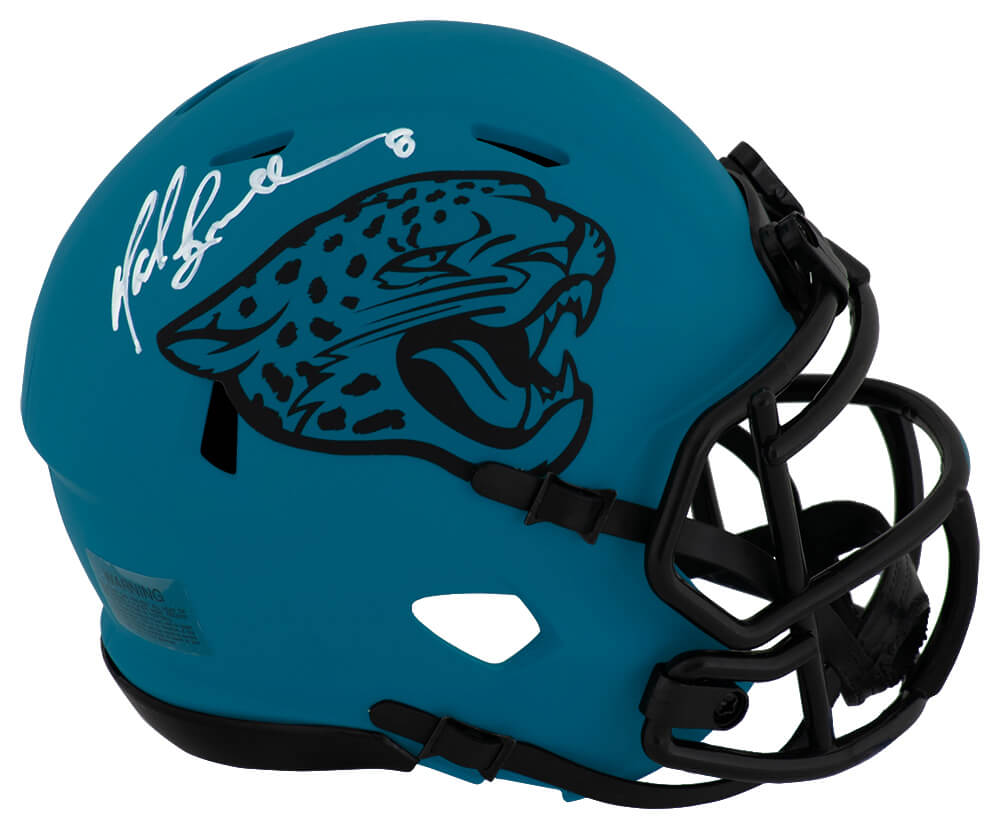 Mark Brunell Signed Jacksonville Jaguars RAVE Riddell Speed Mini Helmet