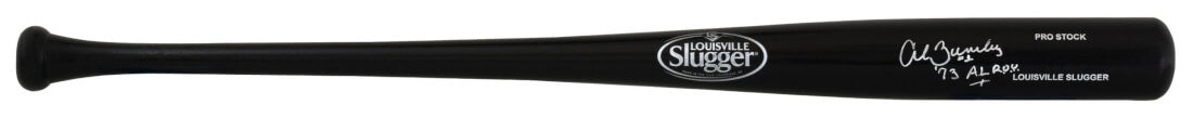 Al Bumbry Signed Louisvlle Slugger Black Baseball Bat w/1973 AL ROY