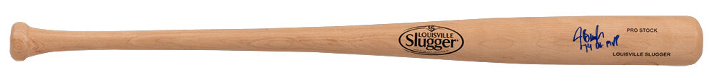 Jeff Burroughs Signed Louisville Slugger Pro Stock Blonde Baseball Bat w/74 AL MVP