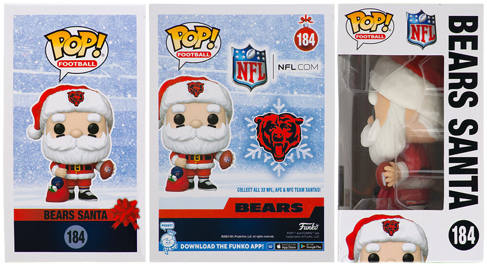 Luther Burden III Signed Chicago Bears SANTA Funko Pop Doll #184