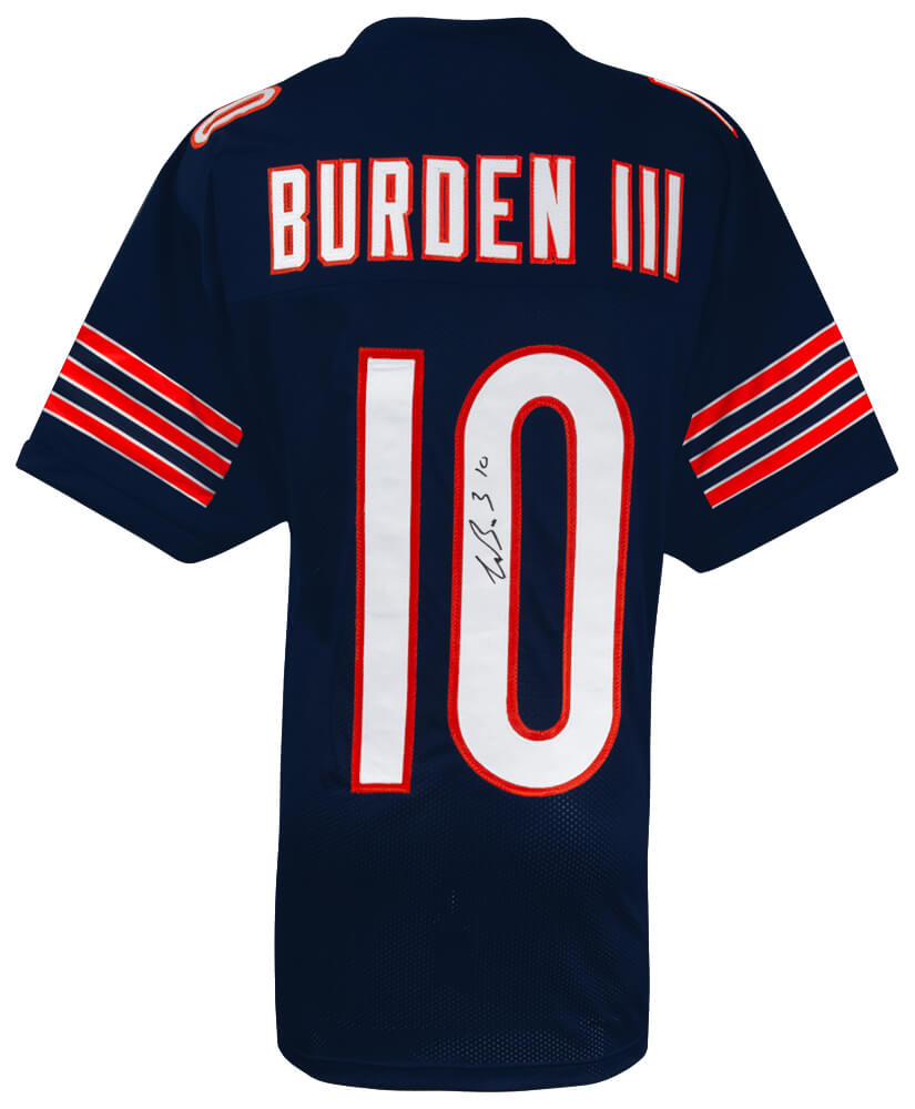 Luther Burden III Signed Navy Custom Football Jersey
