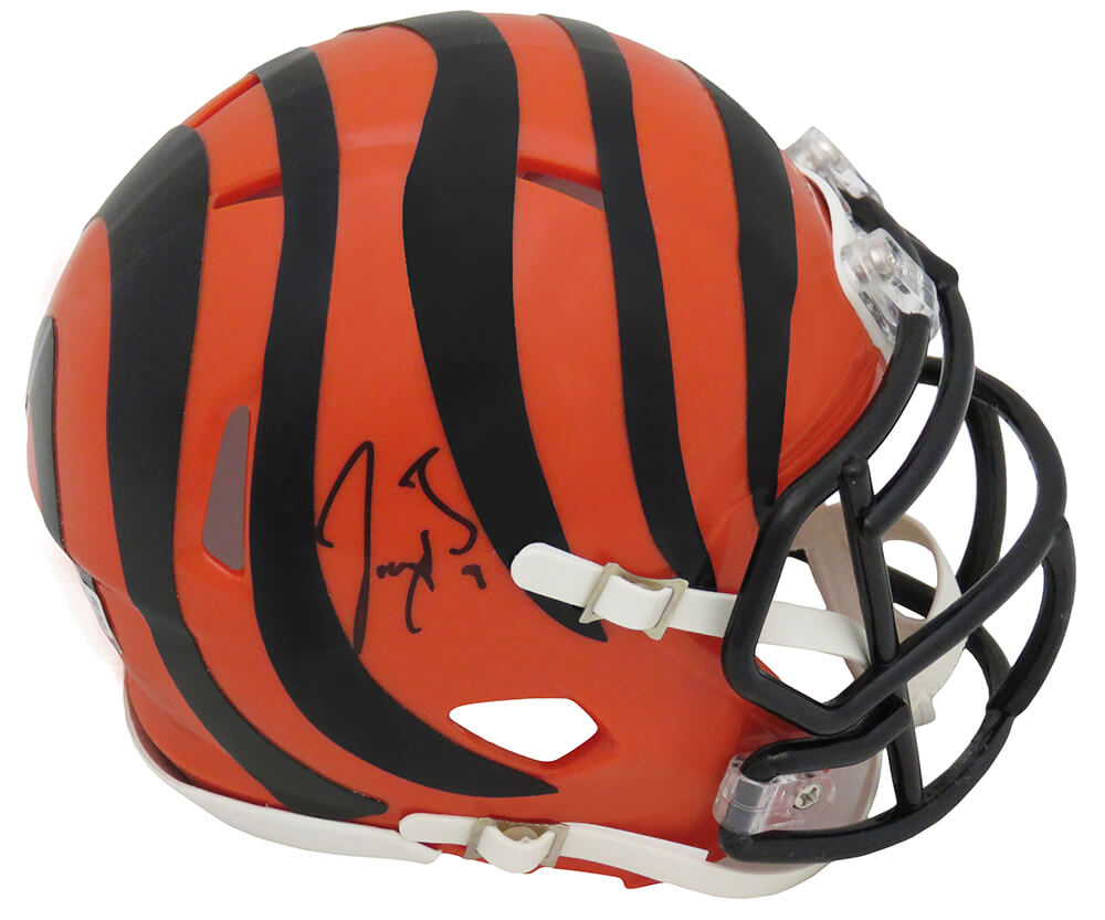 Joe Burrow Signed Bengals Riddell Speed Mini Helmet (Fanatics)