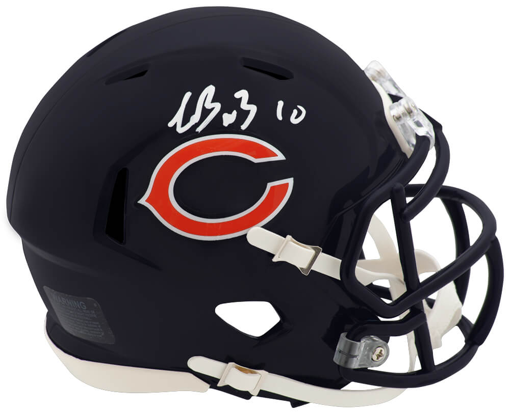 Luther Burden III Signed Chicago Bears Riddell Speed Mini Helmet