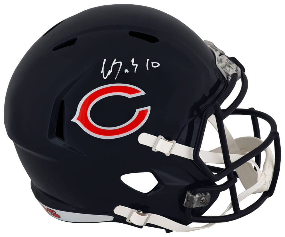 Luther Burden III Signed Chicago Bears Riddell Full Size Speed Replica Helmet