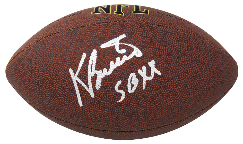 Kevin Butler Signed Wilson Super Grip Full Size NFL Football w/SB XX