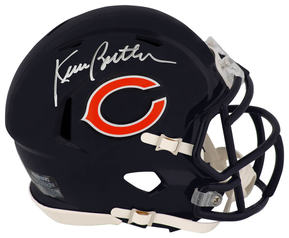 Kevin Butler Signed Chicago Bears Riddell Speed Mini Helmet