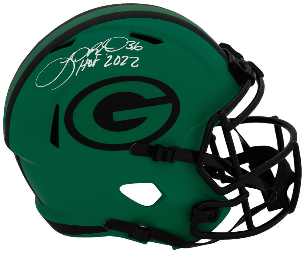 LeRoy Butler Signed Green Bay Packers RAVE Riddell Full Size Speed Replica Helmet w/HOF 2022