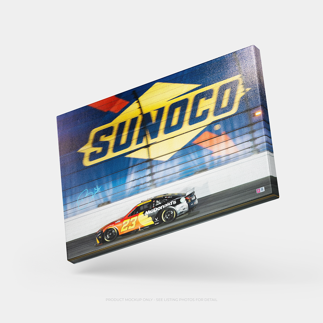 Bubba Wallace McDonald's 2024 Daytona 500 Signed 20x30 Canvas | SpeedCanvas