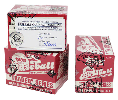 1989 Topps Traded Baseball Factory Set BBCE Wrapped From A Sealed Case (FASC) (Ken Griffey Jr. RC)